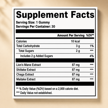 Clarava™ Mushroom Focus Gummies